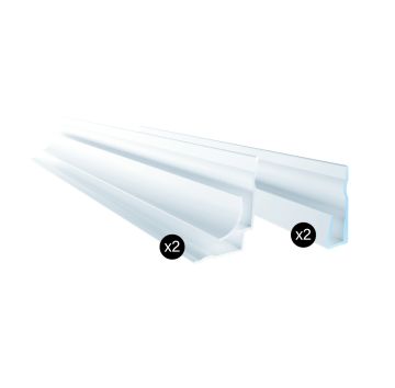 Kit d'aluminium pour installation en alcôve blanc blanc