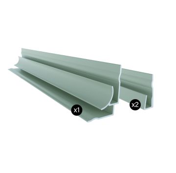 Kit d'aluminium pour installation en coin gris gris
