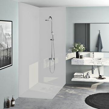 Mur 60 po en blanc Slate blanc