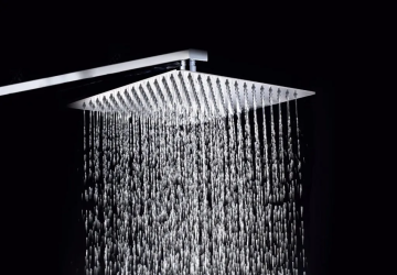 Tête de pluie carrée O-WET-SQ1212-BK 12 po noir mat