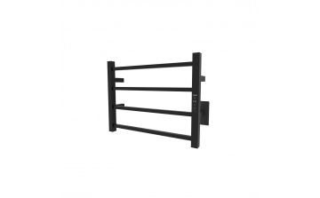 Chauffe-serviettes Kony II en acier inoxydable noir mat