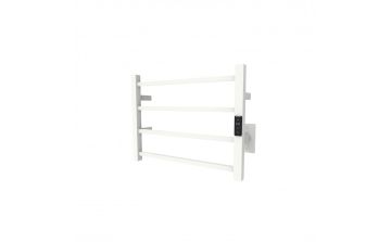 Chauffe-serviettes Kony IV en acier inoxydable blanc mat