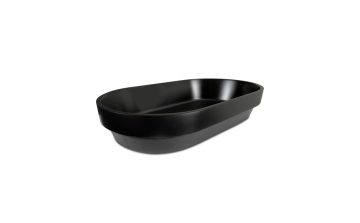 Lavabo semi-encastré Gallia ll 23 5/8 po noir mat
