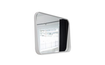 Miroir LED Nautilus l blanc mat