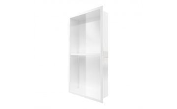 Niche de douche Misa III en acrylique blanc mat