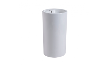 Lavabo piédestal Costa lll blanc lustré