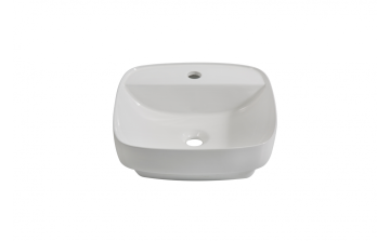 Lavabo semi-encastré Porta 17 po blanc lustré