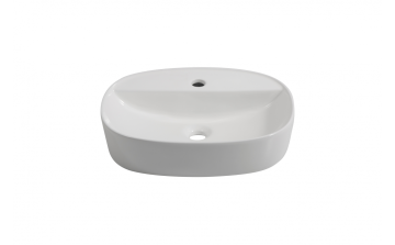Lavabo vasque Jenna 19 5/8 po blanc lustré