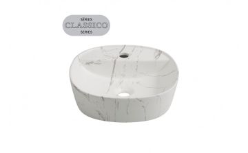 Lavabo vasque Ida Bianco 15 3/4 po blanc mat