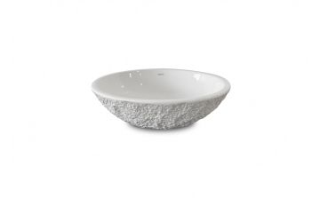 Lavabo vasque Aube lll 16 po blanc lustré