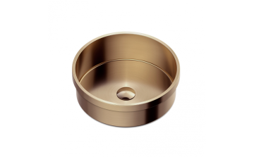 Lavabo semi-encastré Koura lll 15 po en acier inoxydable