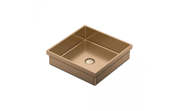 Lavabo semi-encastré Volta lll 15 3/4 po en acier inoxydable