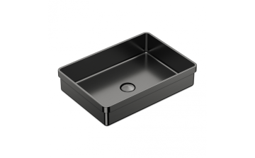 Lavabo semi-encastré Sanaga lV 20 po en acier inoxydable