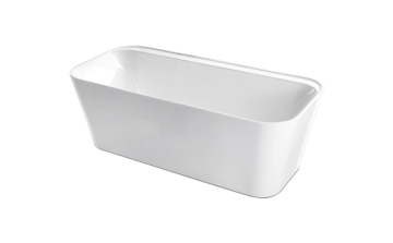 Baignoire autoportante Tilia 59 po 2 places en acrylique blanc lustré