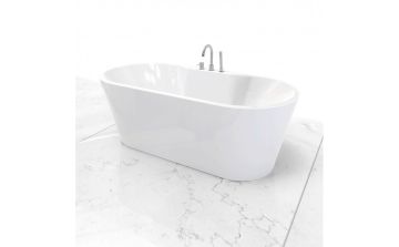 Baignoire autoportante Origan I 63 po 2 places en acrylique blanc lustré