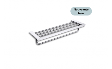 Tablette porte-serviettes murale Vasco 23 po en acier inoxydable chrome
