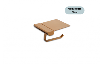 Tablette porte-papier de toilette murale Nano Vasco en acier inoxydable