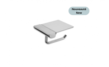 Tablette porte-papier de toilette murale Nano Vasco en acier inoxydable