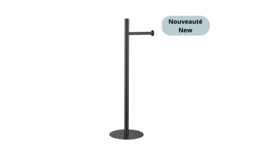 Porte-papier de toilette sur pied Nano Ilma en acier inoxydable