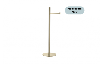 Porte-papier de toilette sur pied Ilma en acier inoxydable