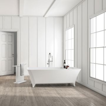 Baignoire autoportante Vecchio 67 po en blanc mat