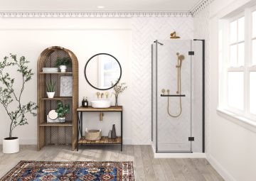 Porte California 2 côtés pour base 36 x 34 Noir