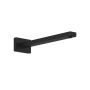 Bras de douche mural 90° avec garniture carrée Kareo 16 po Noir mat