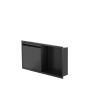 Niche de douche avec porte 12 po x 24 po noir mat