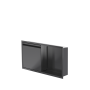 Niche de douche avec porte 12 po x 24 po PVD noir