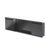 Niche de douche avec porte 12 po x 48 po PVD noir