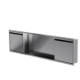 Niche de douche avec porte 12 po x 48 po acier inoxydable