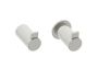 crochet à peignoir simple PORTO 137134 nickel poli