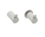 crochet à peignoir simple PORTO 137134 nickel brossé