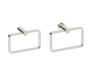 Square anneau porte-serviette PORTO 137464 nickel poli