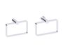 Square anneau porte-serviette PORTO 137464 chrome poli