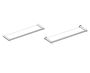 tablette en verre PORTO 137673 nickel poli