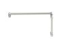 poignée de porte de douche décalée 8 po x 18 po PORTO 13770818 nickel brossé
