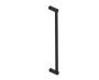 18 po poignée simple pour porte de douche en verre PORTO 1377518 noir mat