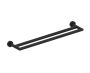 barre à serviette double 18 po OSLO 144182 noir mat
