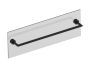 barre à serviette 24 po traversant pour verre OSLO 144240TG noir mat