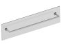 barre à serviette 30 po traversant pour verre OSLO 144300TG nickel brossé