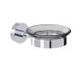 montage muraled porte-savon with Chrome Glass OSLO 144650 chrome poli