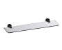 20 po tablette en verre OSLO 144671 noir mat