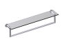 24 po tablette en verre avec barre à serviette OSLO 144678 chrome poli