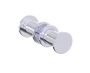 double poignée de porte de douche NICE 1707502 chrome poli
