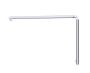 poignée de porte de douche décalée 12 po x 18 po SEVILLE 18871218 chrome poli
