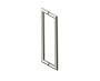 poignée double pour porte de douche 12 po SEVILLE 1887812 nickel brossé