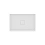 Base de douche Rouge 4832 blanche pour alcove en acrylique avec drain central
