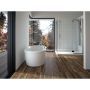 Baignoire autoportante Berlin F2 3260 AFR blanche en acrylique avec drain central