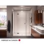 Base de douche Zen 6036 blanche pour alcôve en acrylique avec drain central